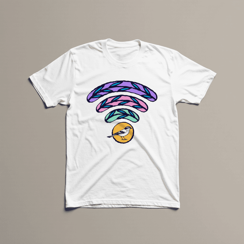 Wi-Fi Salvaje en camiseta